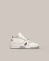 Tenis Tipo Bota Contraste,BLANCO